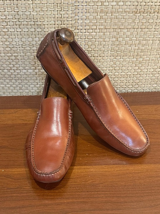 To Boot New York Adam Derrick Aidan Brown Leather Driving Moc Loafers 9.5 main image 8